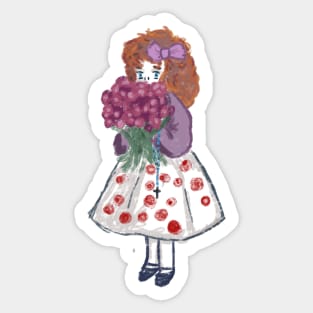 Picking Roses Sticker